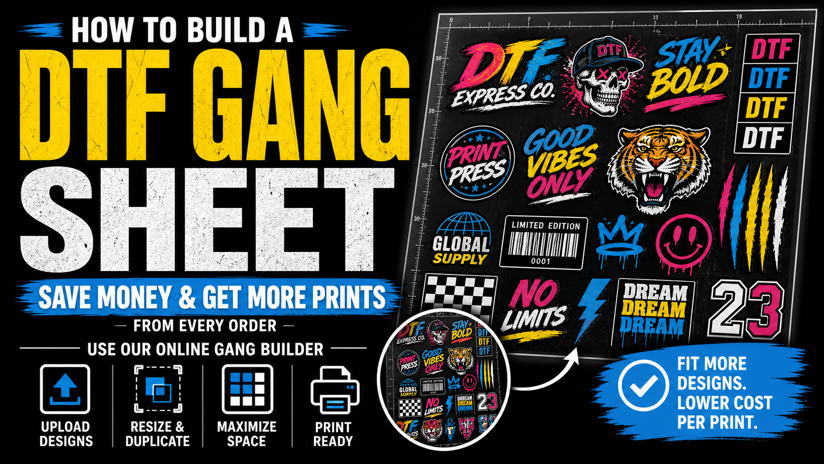 How to Build a DTF Gang Sheet: Save Money and Get More Prints From Every Order