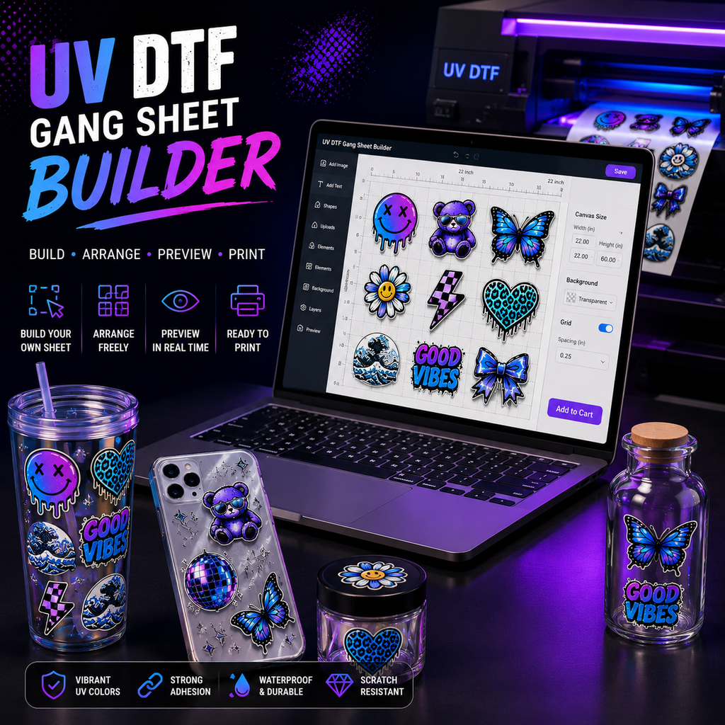 UV DTF Gang Sheet Builder